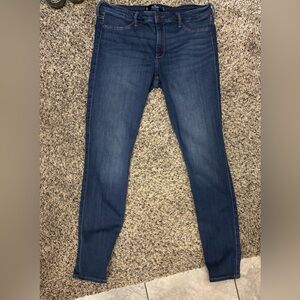 Hollister Women's Mid-Blue Skinny Jeans